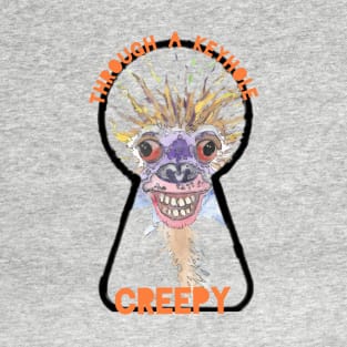 Creepy Through A Keyhole Monster T-Shirt